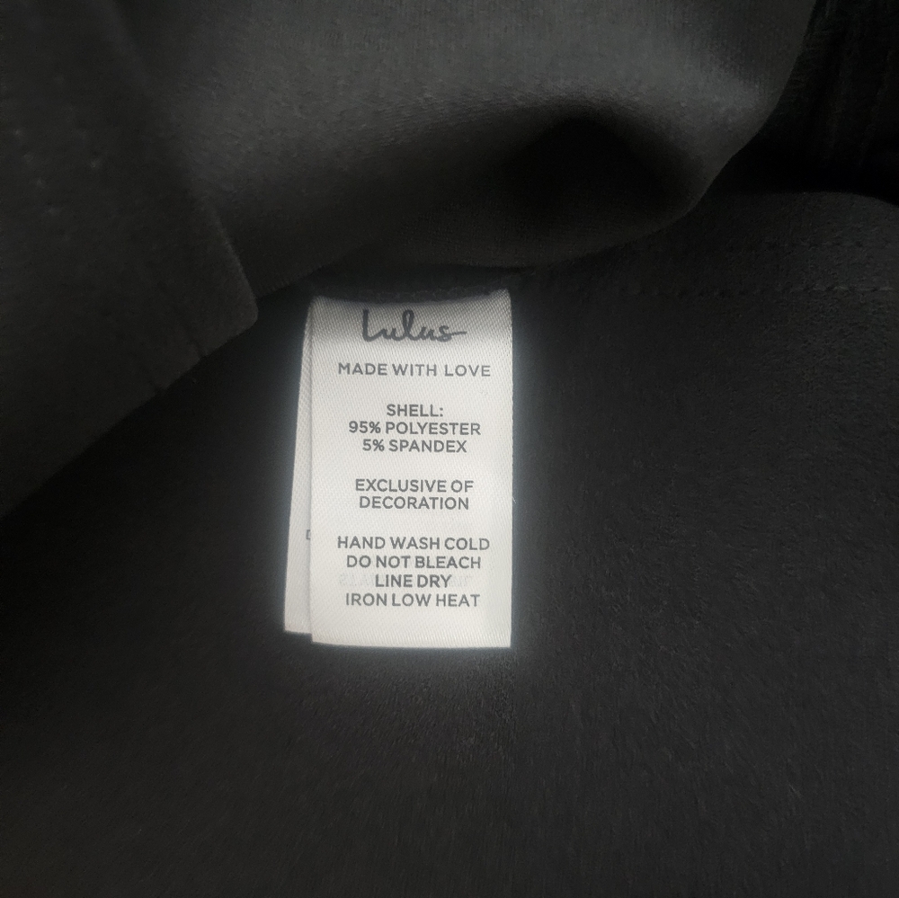 Lulu's Black Rhinestone Strapless Mini Dress - Picture 9 of 9